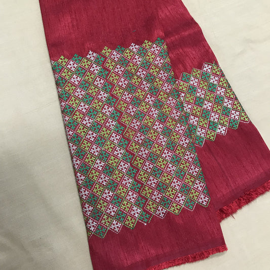 Maroon Banjara Work Blouse