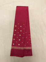 Load image into Gallery viewer, Maroon diamond kutchwork blouse with geometric embroidery front
