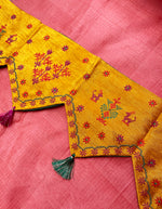 Load image into Gallery viewer, Mustard classic kasuti toran with traditional embroidered detailing
