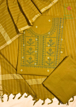 Load image into Gallery viewer, Handloom Cotton Tulsi Checks Kurta Set