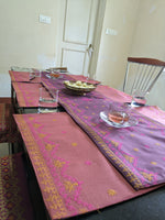 Load image into Gallery viewer, Malnadu garike kasuti table set with woven patterns and embroidery
