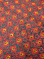 Load image into Gallery viewer, Kumkum red kasuti blouse side embroidery detail
