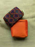 Load image into Gallery viewer, Bhadra ganga jamuna purse with embroidered motif detail
