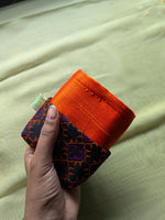 Load image into Gallery viewer, Bhadra ganga jamuna purse displayed with embroidery close-up
