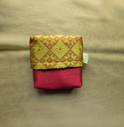 Netravati ganga jamuna purse with embroidered detailing