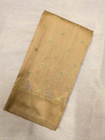 Load image into Gallery viewer, Light beige mayur blouse embroidery close-up
