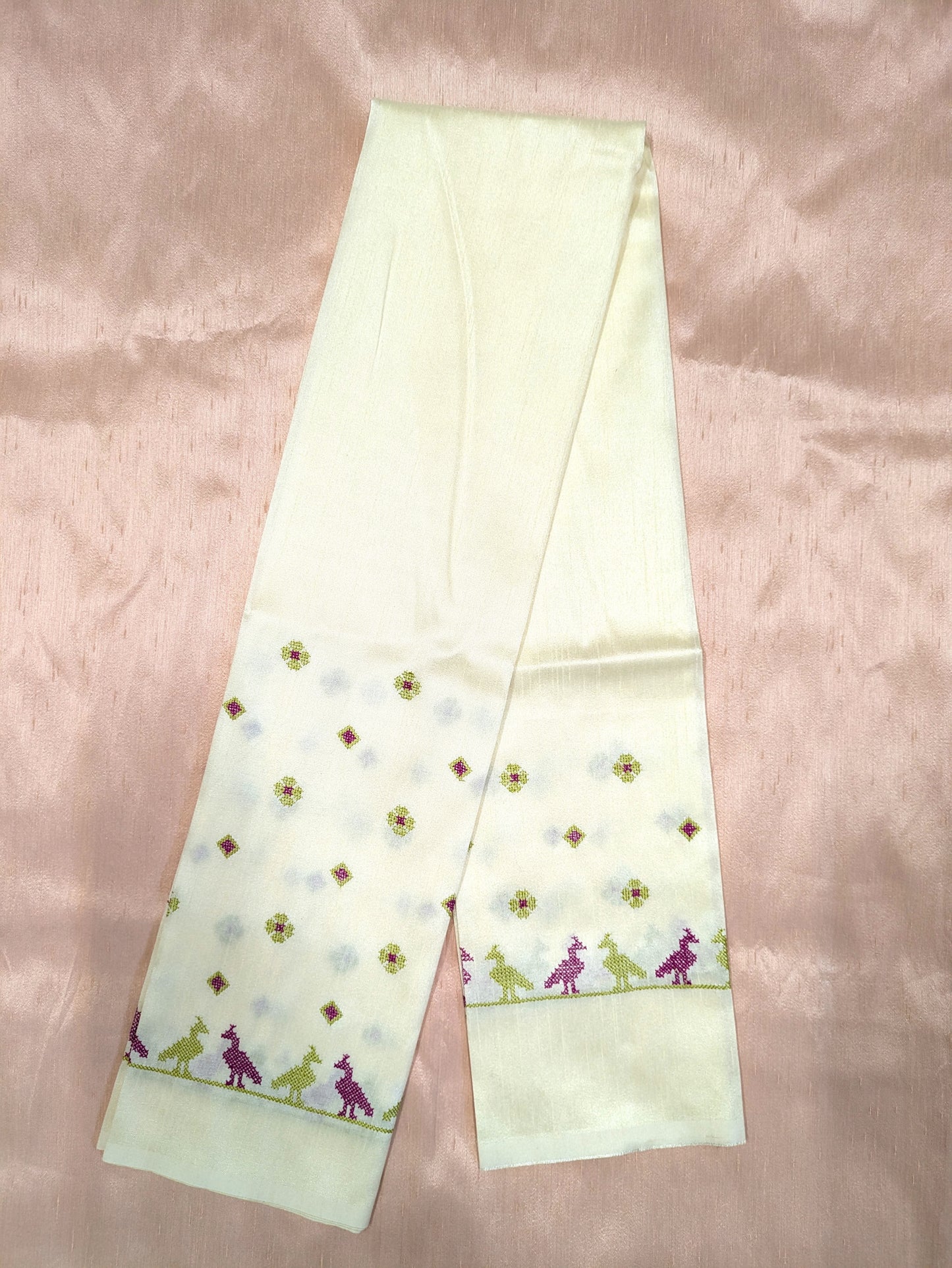 White Mayur Kasuti Blouse