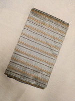 Load image into Gallery viewer, Grey kasuti blouse embroidery close-up view
