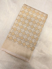 Back embroidery detail on cream antara kasuti cotton blouse