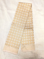Load image into Gallery viewer, Front close-up of cream antara kasuti blouse showing embroidered motifs
