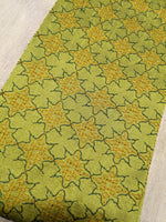 Load image into Gallery viewer, Green antara kasuti blouse with floral embroidery on cotton fabric
