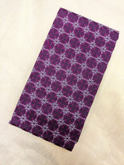 Back view of purple antara kasuti blouse showing embroidery detail