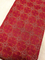 Load image into Gallery viewer, Red antara kasuti blouse with kasuti embroidery and floral motif design
