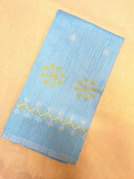 Load image into Gallery viewer, Coffee kasuti parijat blouse back hook closure with embroidered design
