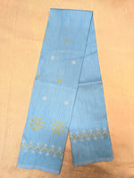 Load image into Gallery viewer, Coffee kasuti parijat blouse side angle showing kasuti embroidery
