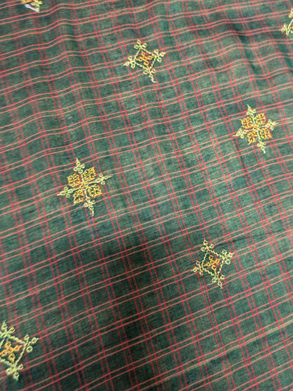 Hasiru Malini Kasuti Handwoven Cotton Saree