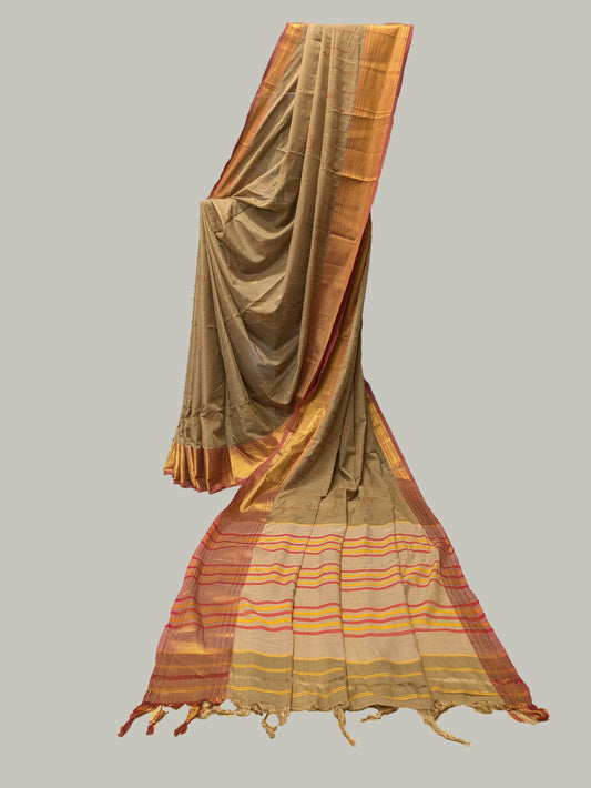 Vibhuti Hakki Kasuti Handwoven Cotton Saree