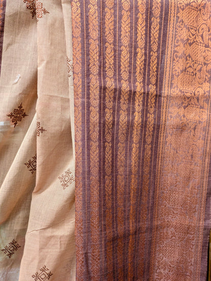 Gulkand Madhuri Kasuti Handwoven Kanchi Cotton Saree