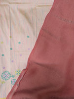 Load image into Gallery viewer, Pink manjari saree combo with kasuti embroidered designer blouse
