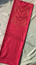 Load image into Gallery viewer, kumkum vani checks kurta material fabric texture close-up
