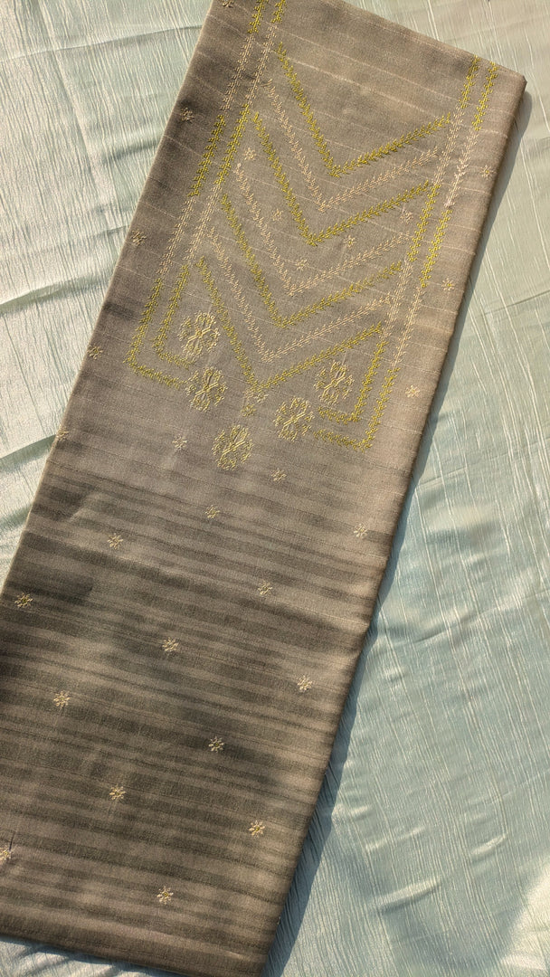 grey vani checks kurta material fabric texture close-up