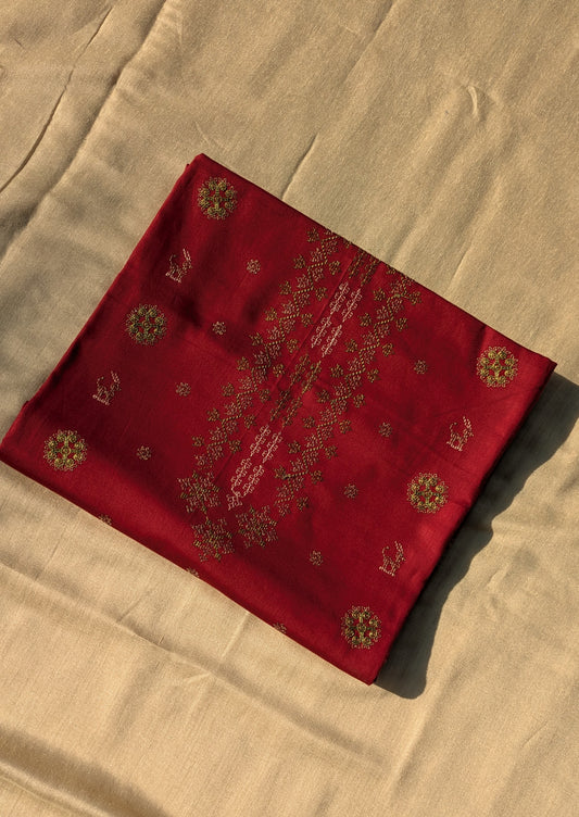 Maroon Chitrakoot Kurta Material