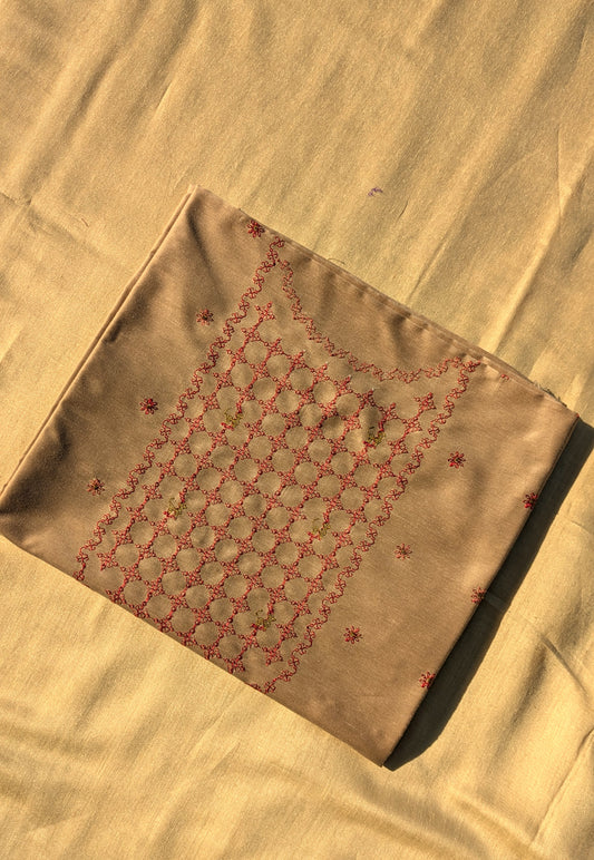 Brown Jinki Kurta Material