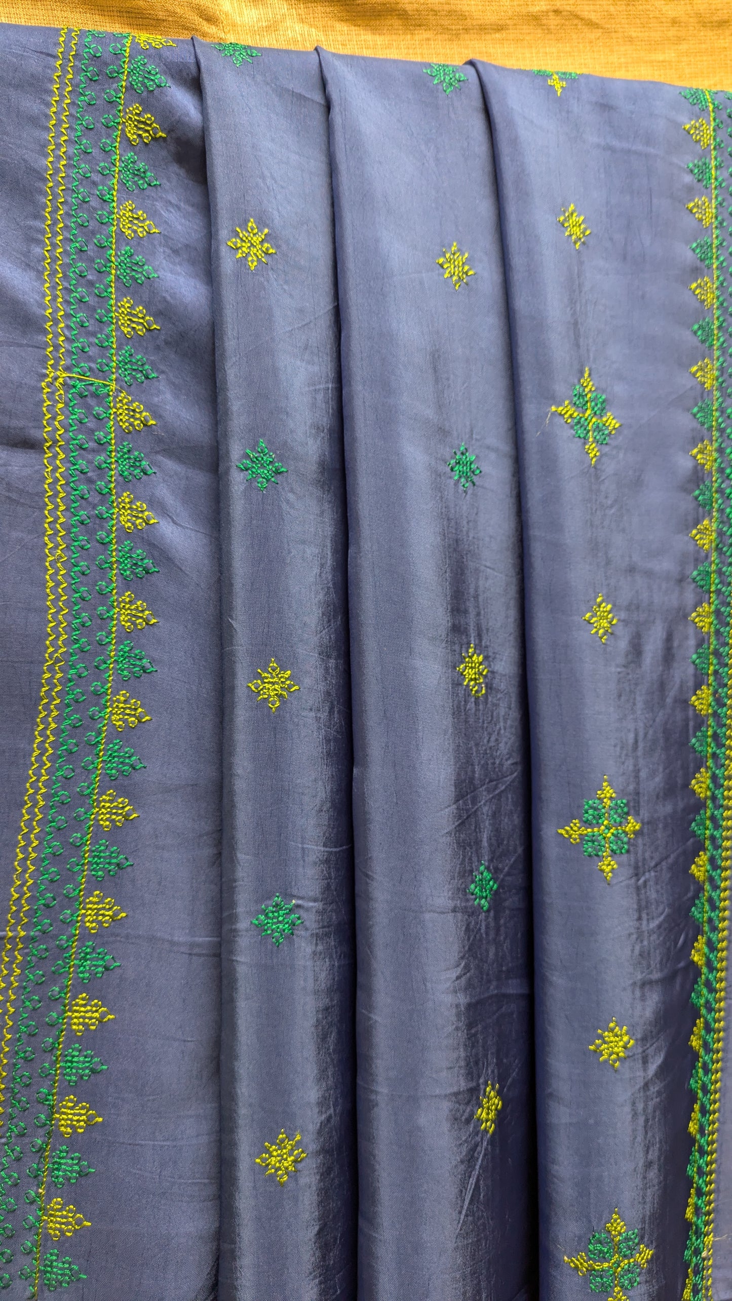 Neeli Tulsi Kasuti Saree