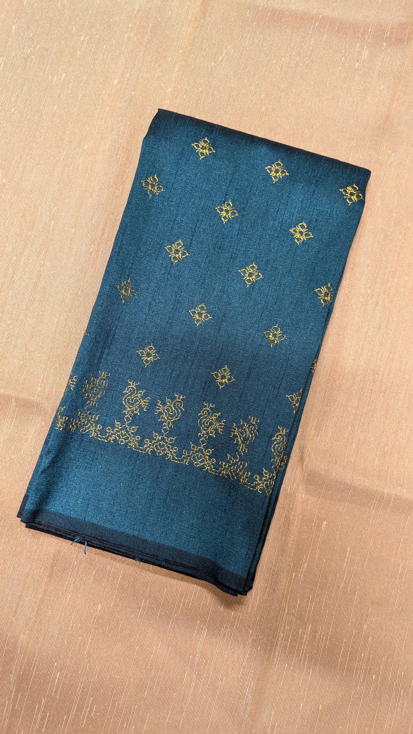 Neeli Peacock (Gold Zari) Kasuti Blouse