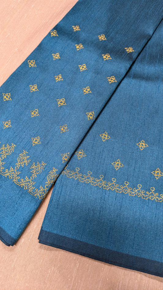 Neeli Peacock (Gold Zari) Kasuti Blouse