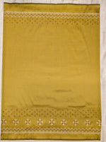 Load image into Gallery viewer, Back hook detail of mustard kasuti blouse with embroidery
