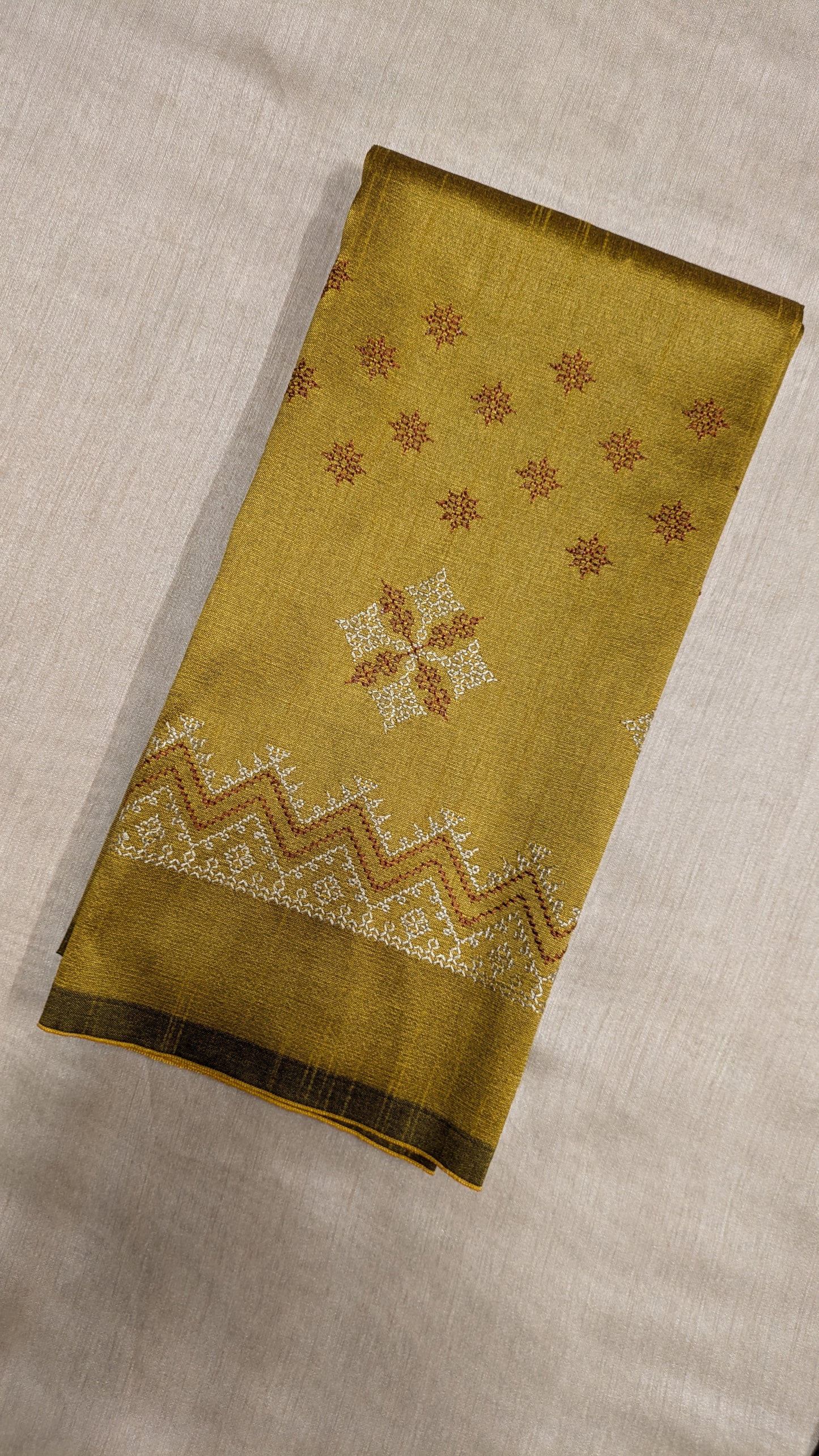 Mustard Gold Saraswati Kasuti Blouse