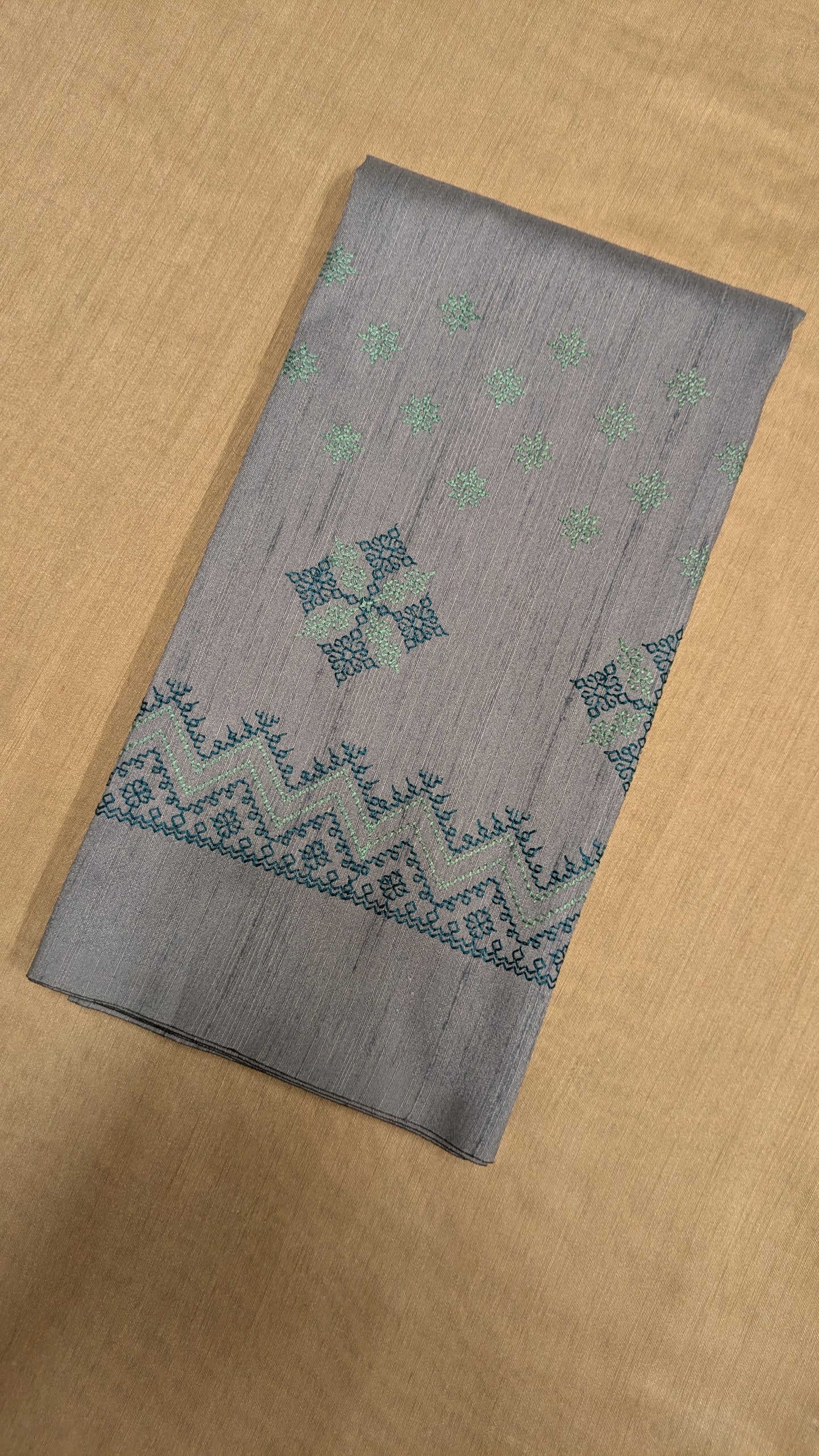 Grey Saraswati Kasuti Blouse