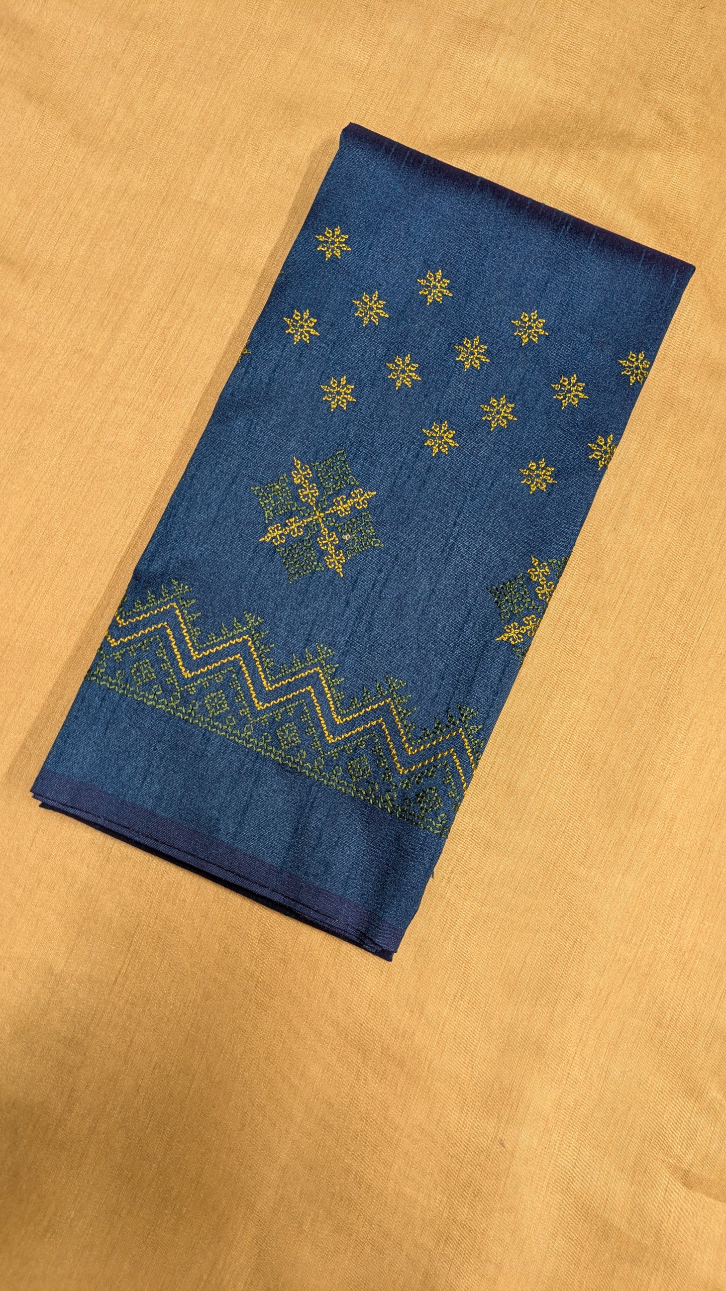 Deep Blue Saraswati Kasuti Blouse
