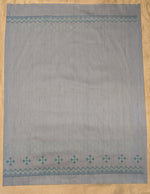 Load image into Gallery viewer, Back hook detail of grey kasuti blouse with kasuti embroidery

