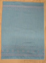 Load image into Gallery viewer, Back hook detail of sky blue kasuti embroidered blouse
