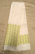 Load image into Gallery viewer, white banjara embroidered blouse with neckline detail
