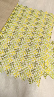 white banjara work embroidered blouse front angle