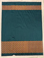 Load image into Gallery viewer, banjara embroidered blouse in deep green neckline detail
