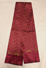 Load image into Gallery viewer, Maroon kanta stripes blouse side angle showing striped embroidery
