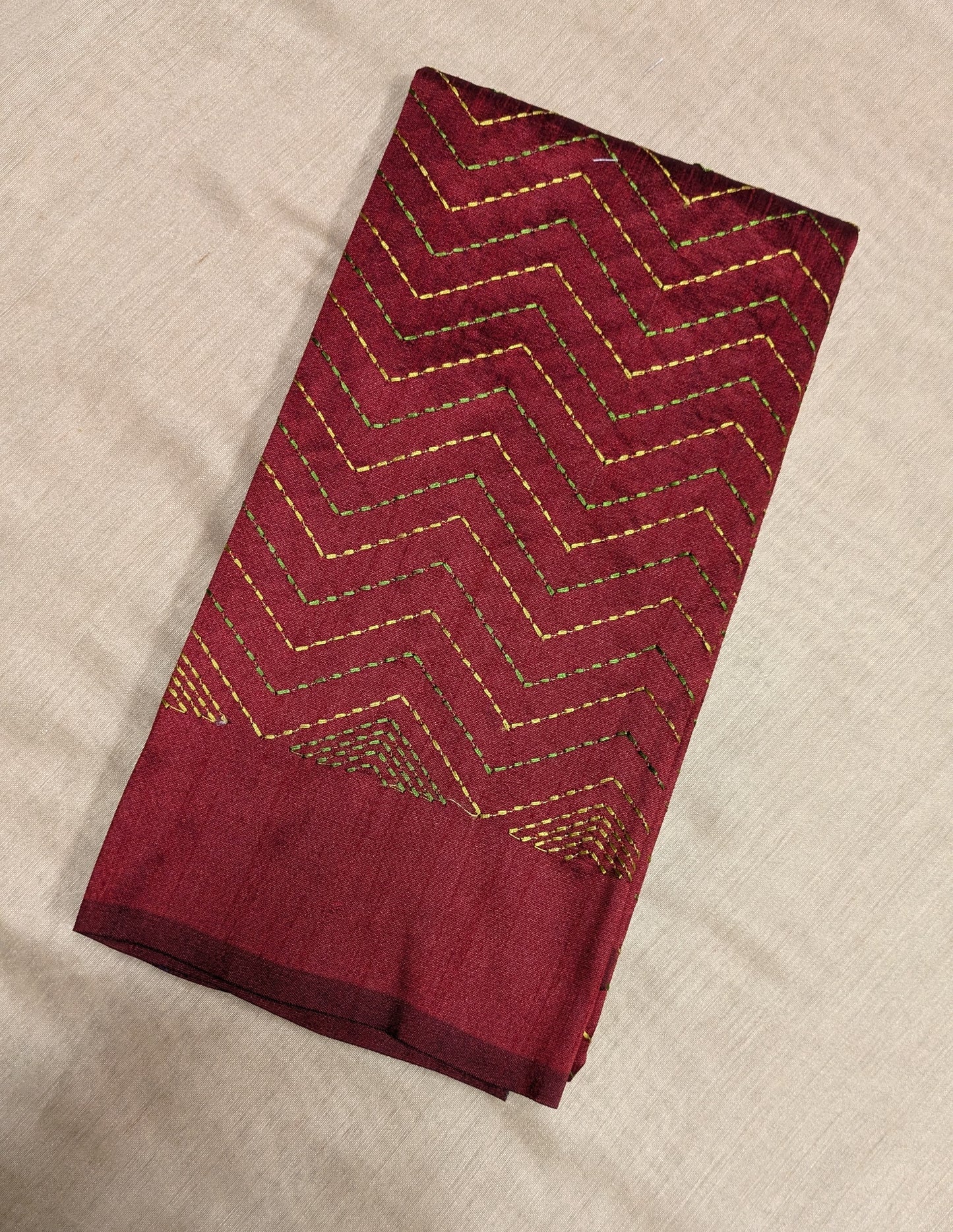 Maroon Kanta Stripes Blouse