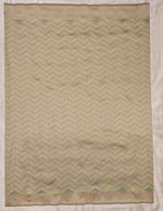 Load image into Gallery viewer, Beige kanta stripes blouse back neckline with stitched stripe detail
