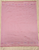 Load image into Gallery viewer, Light pink kanta stripes blouse back neckline with striped stitch detail

