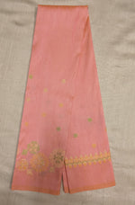 Load image into Gallery viewer, peach kasuti manjiri blouse with embroidery flat-lay
