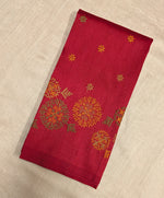 Load image into Gallery viewer, maroon manjiri kasuti embroidered blouse front angle
