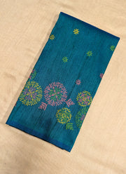 peacock manjiri kasuti blouse with embroidery front angle