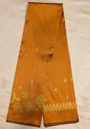 mustard kasuti manjiri blouse showing front neckline