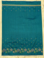 Load image into Gallery viewer, peacock kasuti manjiri blouse front with embroidery detail
