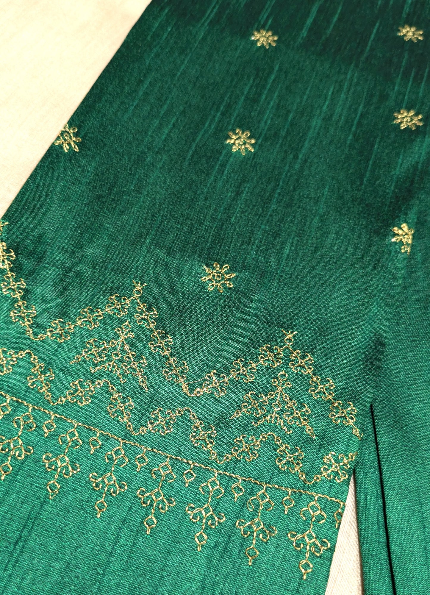 Deep Green Rukmini Kasuti Blouse