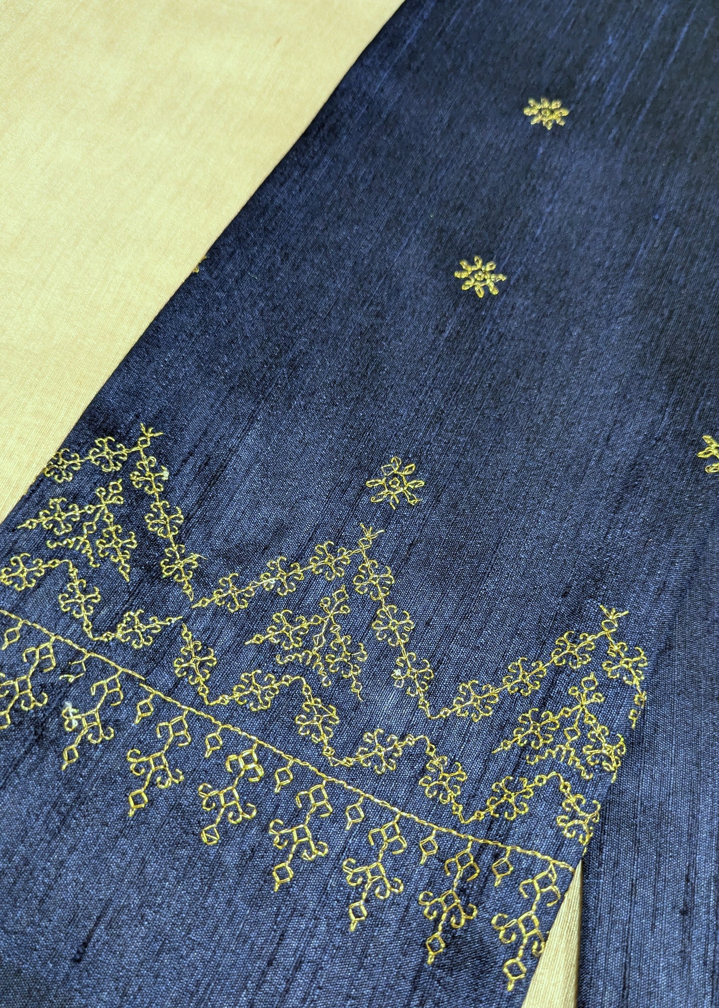 Navy Blue Rukmini Kasuti Blouse